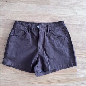 Women's Brown Casual Shorts